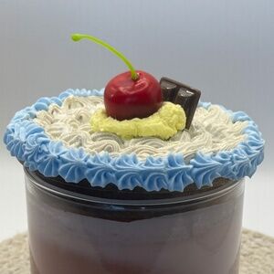 Candle Cherry And Chocolate Bar Topper